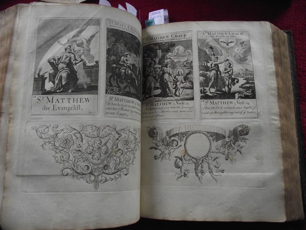 1736 Holy Bible - 132 pages of Engravings - John Sturt + Maps ""Sacred Geography"" - Image 45 of 59