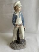 Lladro Boy with Yacht 4810