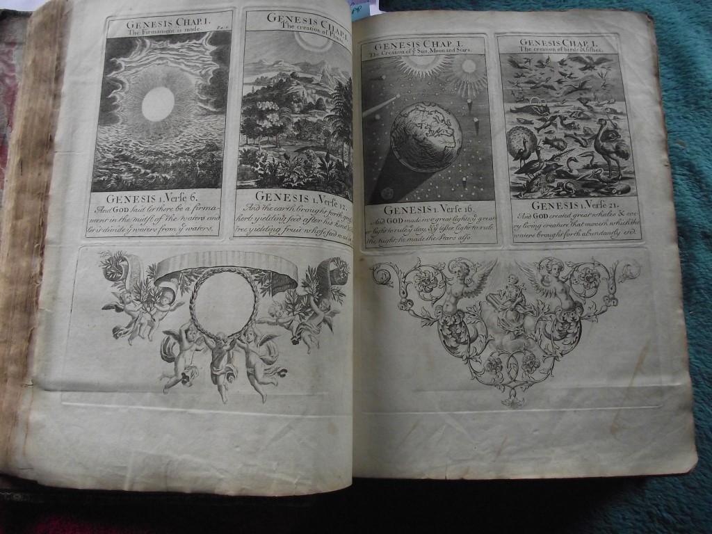 1736 Holy Bible - 132 pages of Engravings - John Sturt + Maps ""Sacred Geography"" - Image 58 of 59