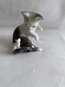 Lladro 5236 Cat and mouse + 7685 A Friend for life