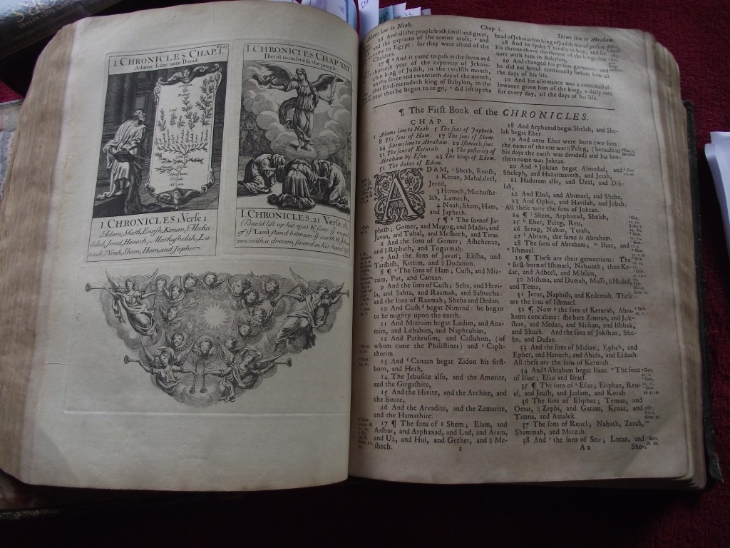 1736 Holy Bible - 132 pages of Engravings - John Sturt + Maps ""Sacred Geography"" - Image 33 of 59