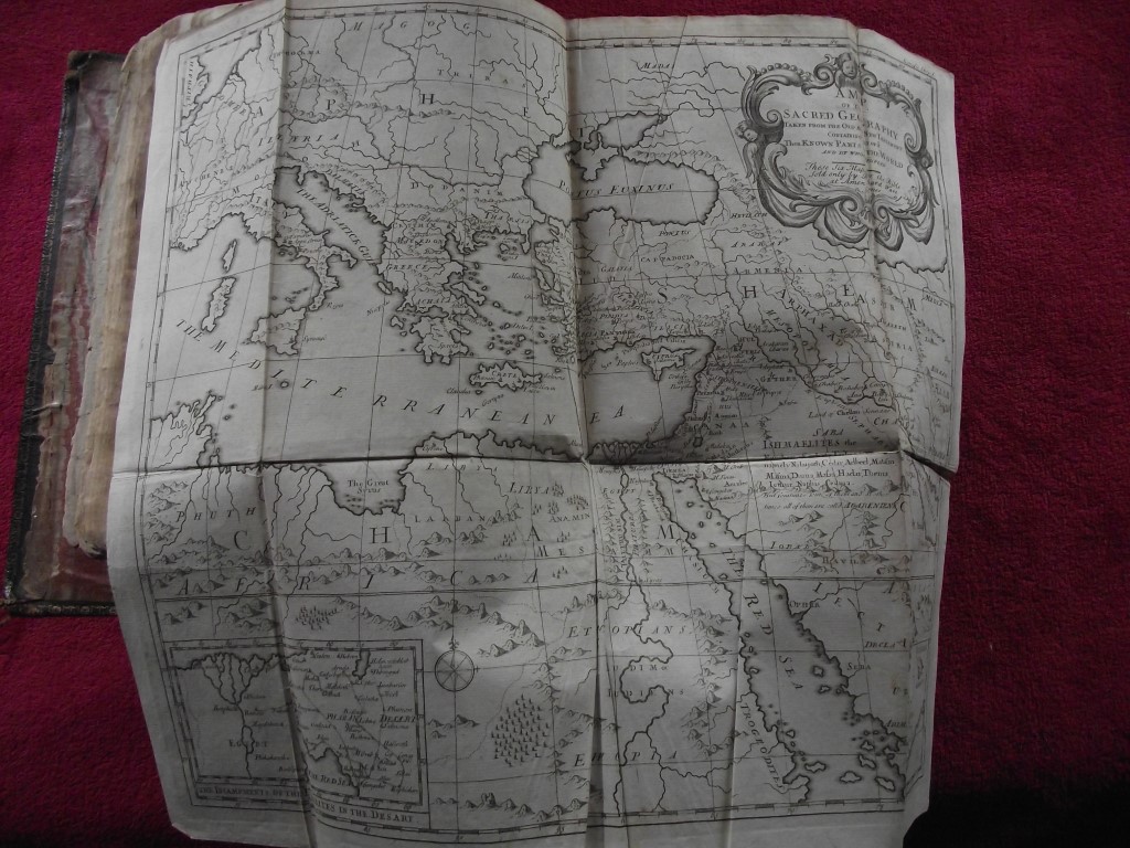 1736 Holy Bible - 132 pages of Engravings - John Sturt + Maps ""Sacred Geography"" - Image 14 of 59