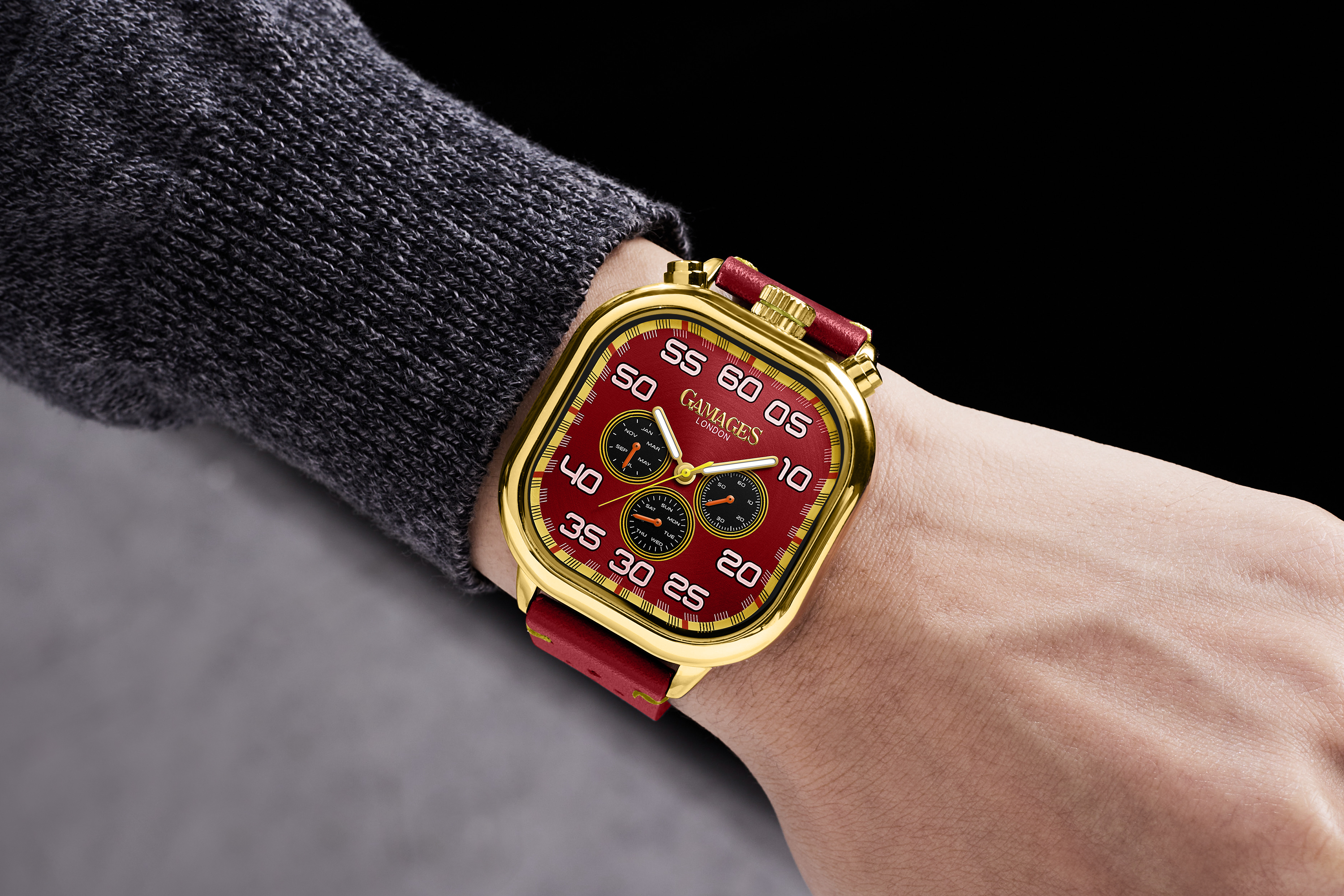 GAMAGES OF LONDON Ltd Edition Hand Assembled Astute Automatic Red - Free Delivery & 5 Year Warran... - Image 3 of 5