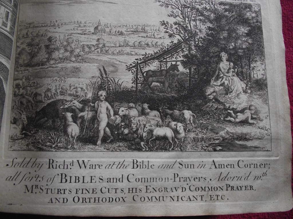 1736 Holy Bible - 132 pages of Engravings - John Sturt + Maps ""Sacred Geography"" - Image 3 of 59