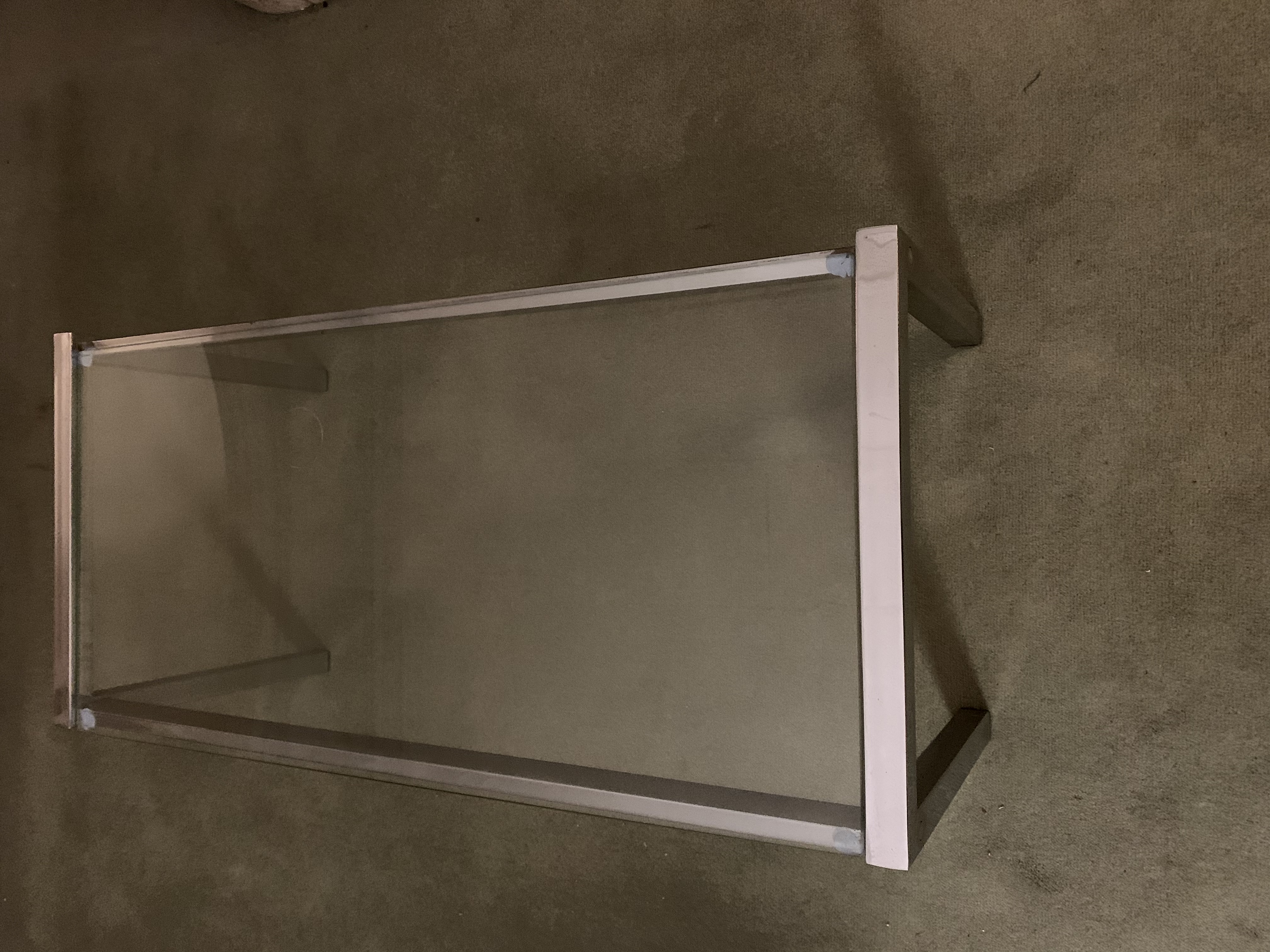 Vintage Rétro Glass Top Coffee Table - Image 2 of 3