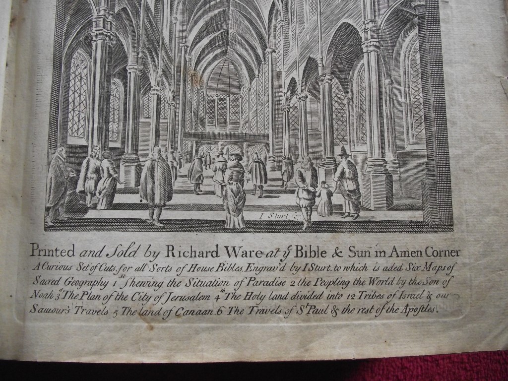 1736 Holy Bible - 132 pages of Engravings - John Sturt + Maps ""Sacred Geography"" - Image 10 of 59