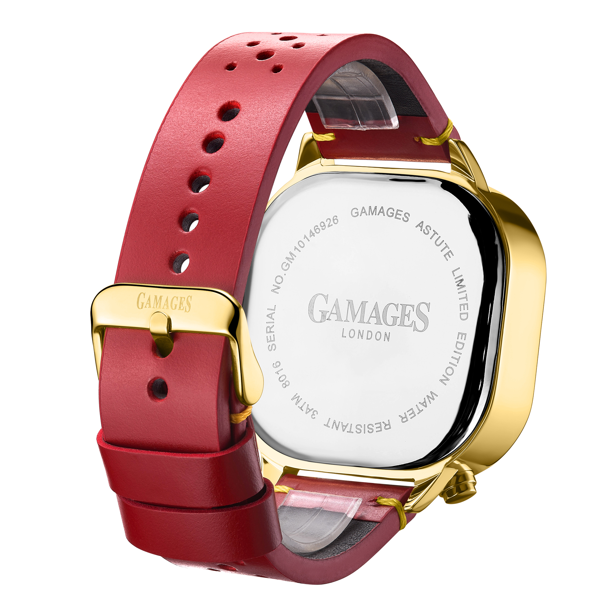 GAMAGES OF LONDON Ltd Edition Hand Assembled Astute Automatic Red - Free Delivery & 5 Year Warran... - Image 4 of 5