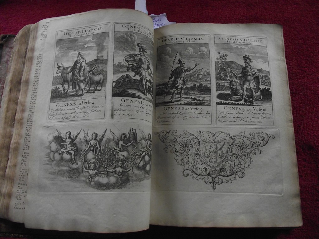 1736 Holy Bible - 132 pages of Engravings - John Sturt + Maps ""Sacred Geography"" - Image 26 of 59