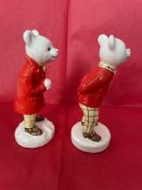 Beswick - Rupert the Bear x 2 Figures