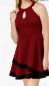 Bcx Red Halter Fit 'N Flare Dress - Size Small - Brand New