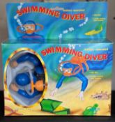 24 x Brand new, Iconic 80s Vintage Toys - Swimming Diver bath toy, battery operated