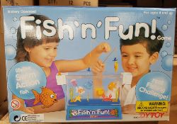 12 x Brand new, Iconic 80s Vintage Toys - Fish n Fun, battery operated