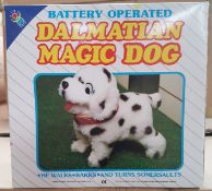 24 x Brand new, Iconic 80s Vintage Toys - Dalmatian Magic dog, battery operated
