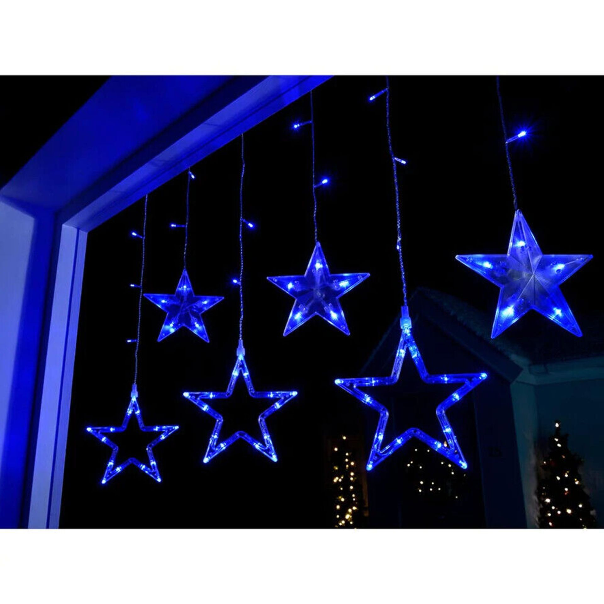 Star Blue Curtain Lights. Brand New. RRP £28.99 - Image 2 of 2