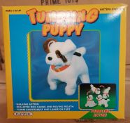 24 x Brand new, Iconic 80s Vintage Toys - Tumbling Puppy, battery operated