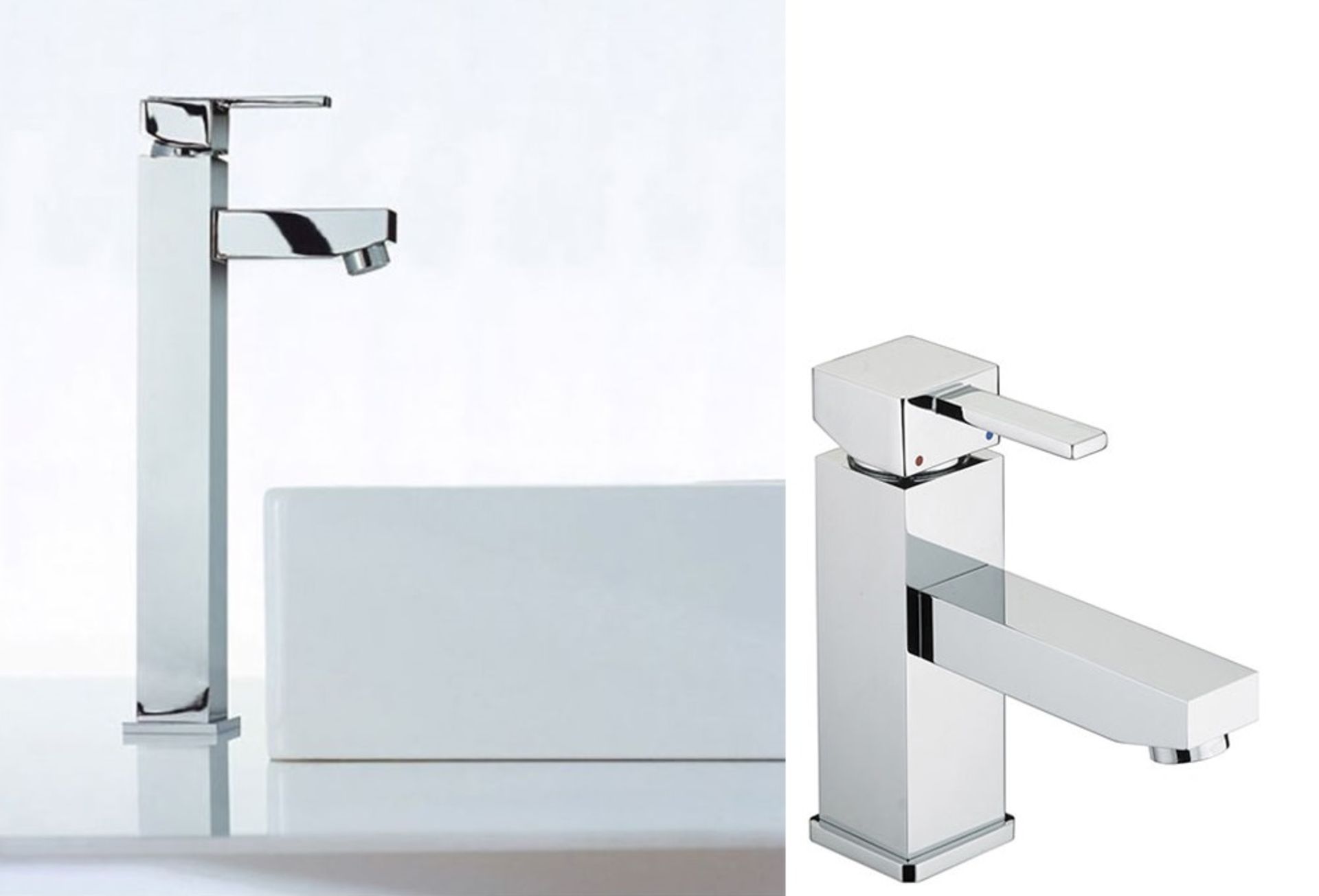 Title: 2 x Modern Basin Taps. 1 x Extended. 1 x StandardDescription: 2 x Modern Basin Taps. 1 x