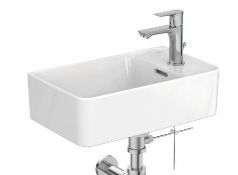 Title: RRP £169. Ideal Standard Modern Compact Cloakroom Basin. 450 x 270mm. Appears New &