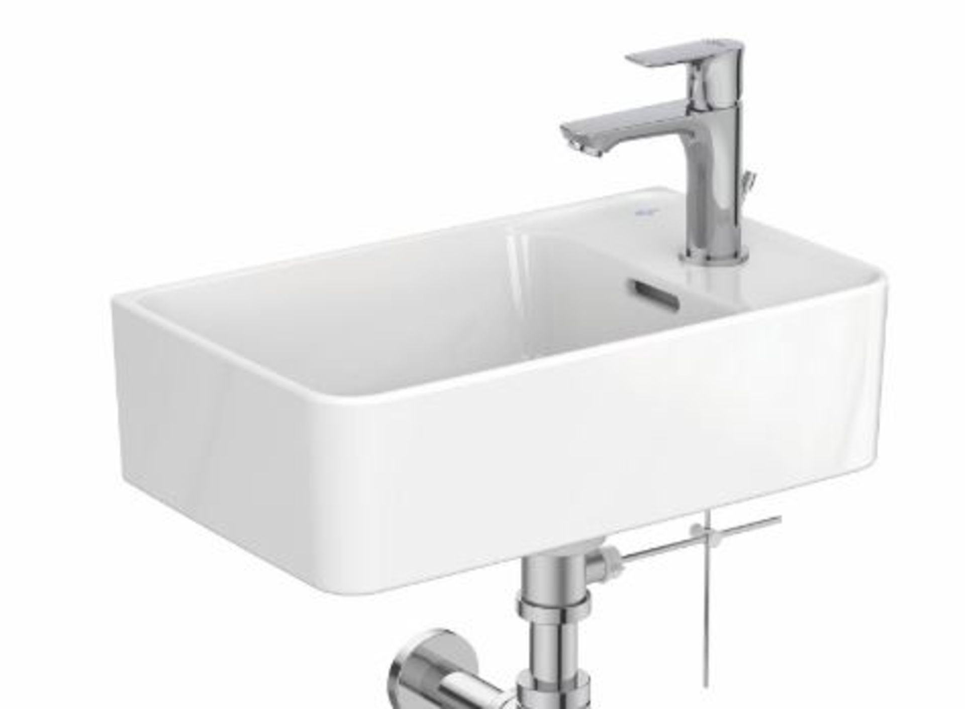 Title: RRP £169. Ideal Standard Modern Compact Cloakroom Basin. 450 x 270mm. Appears New &