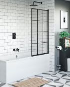 Title: RRP £265. 800mm Designer Black Framed Bath Shower Screen. Appears New & Unused.Description: