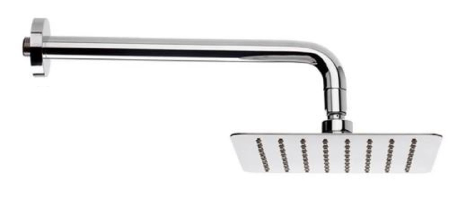 Title: Qty Of Mixed Shower Accessories To Include 250mm Square Ultra slim Fixed Shower Head &