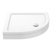 Title: RRP £225. 900x900mm Stone resin Low Profile Shower Tray With Waste And Front Plinth (cut to