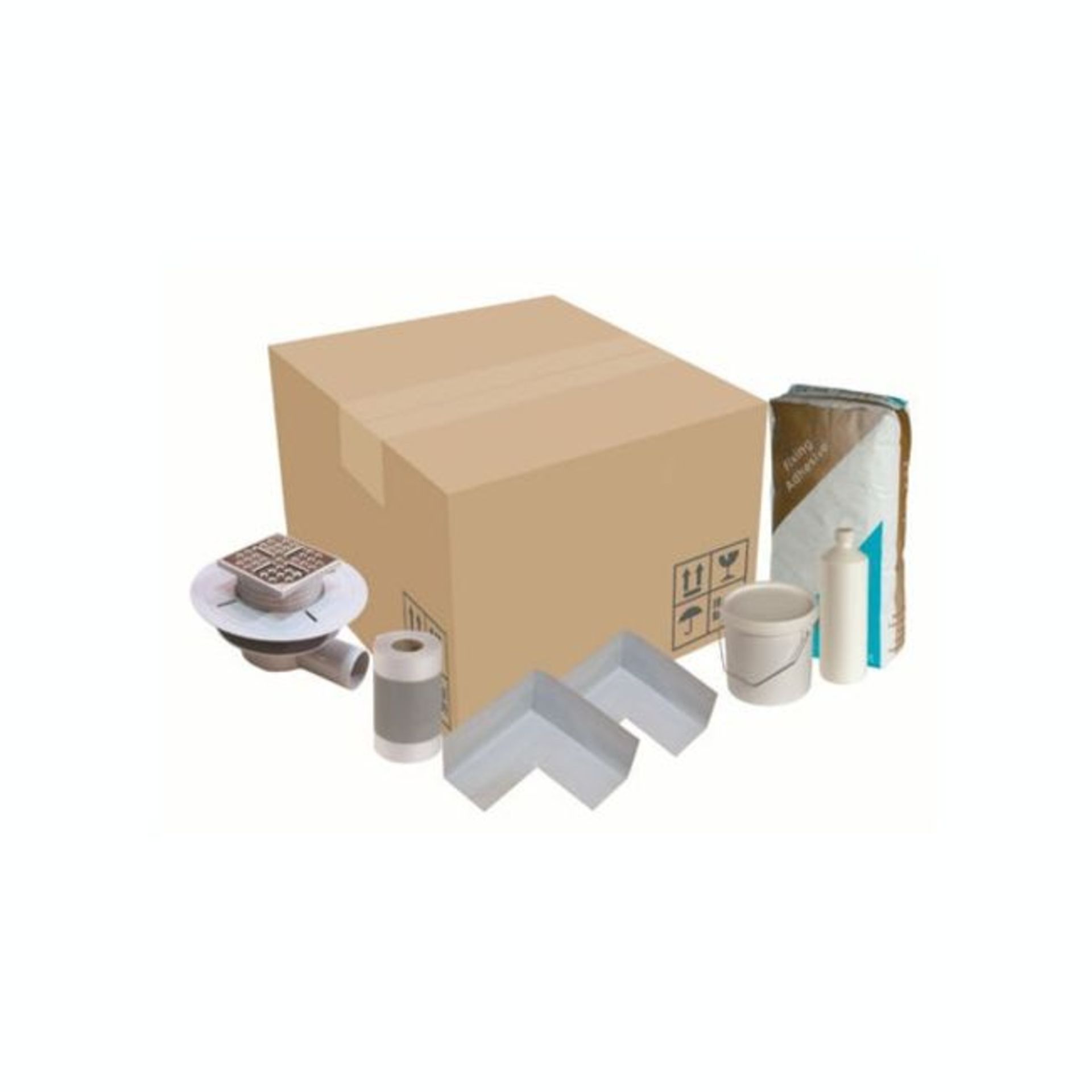 Title: RRP £200. Wet Room Shower Tanking Fitting Kit with Drain. CSVP-90-0005Description: RRP £