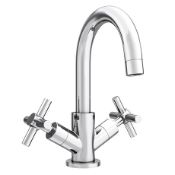 Title: RRP £105. Modern Swan Neck Basin Mixer Tap. Appears New & UnusedDescription: RRP £105. Modern