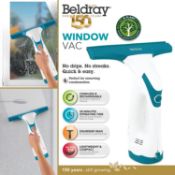 Beldray 10w 60ml Cordless Rechargeable Lightweight Window Vacuum Cleaners RRP 42.00