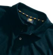 10 x Work Bear Deluxe Heavyweight Pique Polo Shirt In Green