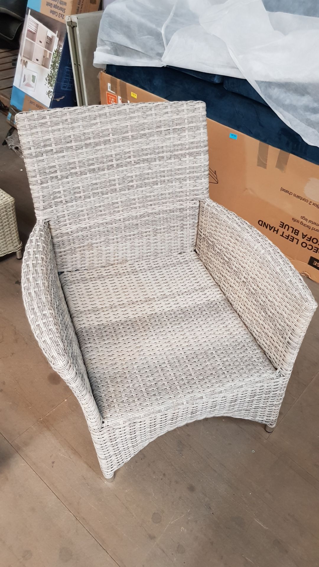 (34/Mez) Hartington Florence Collection Rattan Armchair with 2x Cushions. (Appears Clean, Unused,... - Image 3 of 4