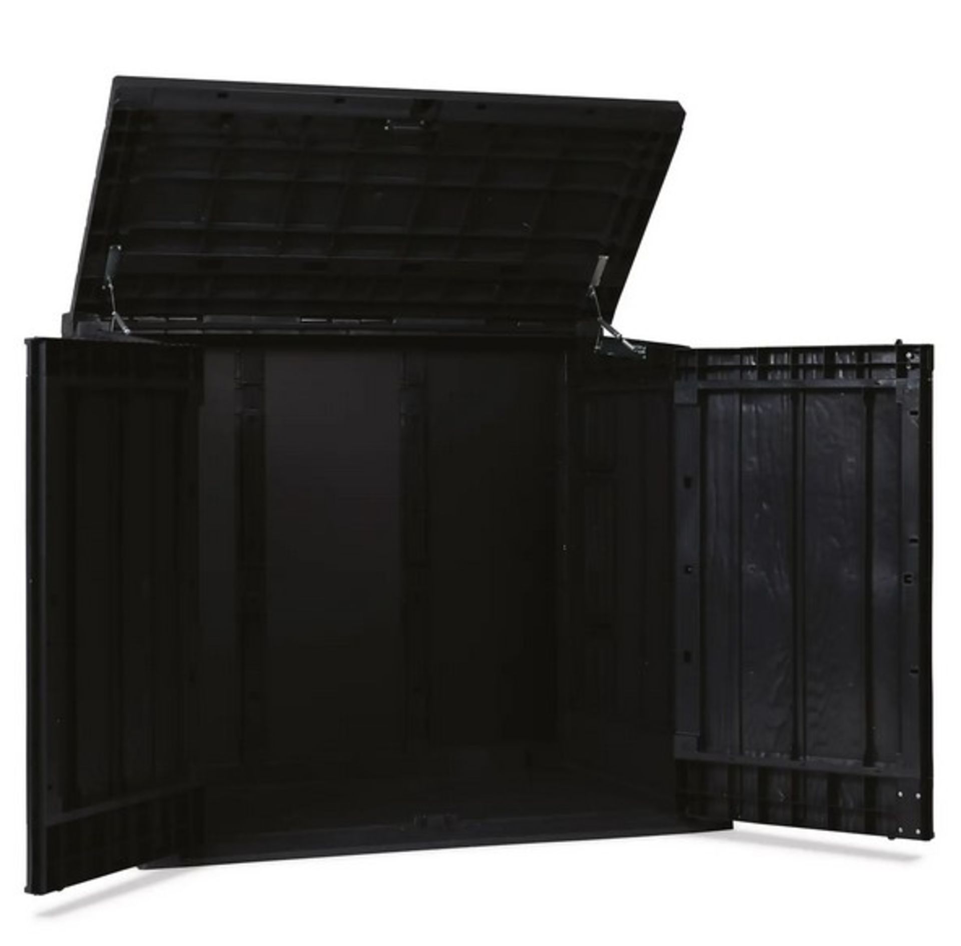 (21/Mez) RRP £165. Toomax Stora Way Plus XL 1270L Garden Storage Box Dark/Anthracite. (Unit In Or... - Image 2 of 5