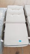 (99/Mez) 8x Mixed Garden Furniture Cushions. To Include 6x Rowley Reclining Chair Cream (Has Ware...