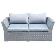 (15/Mez) RRP £800. Bambrick 6 Seater Grey Rattan Garden Sofa Set. Hand Woven Rattan Effect. Easy...