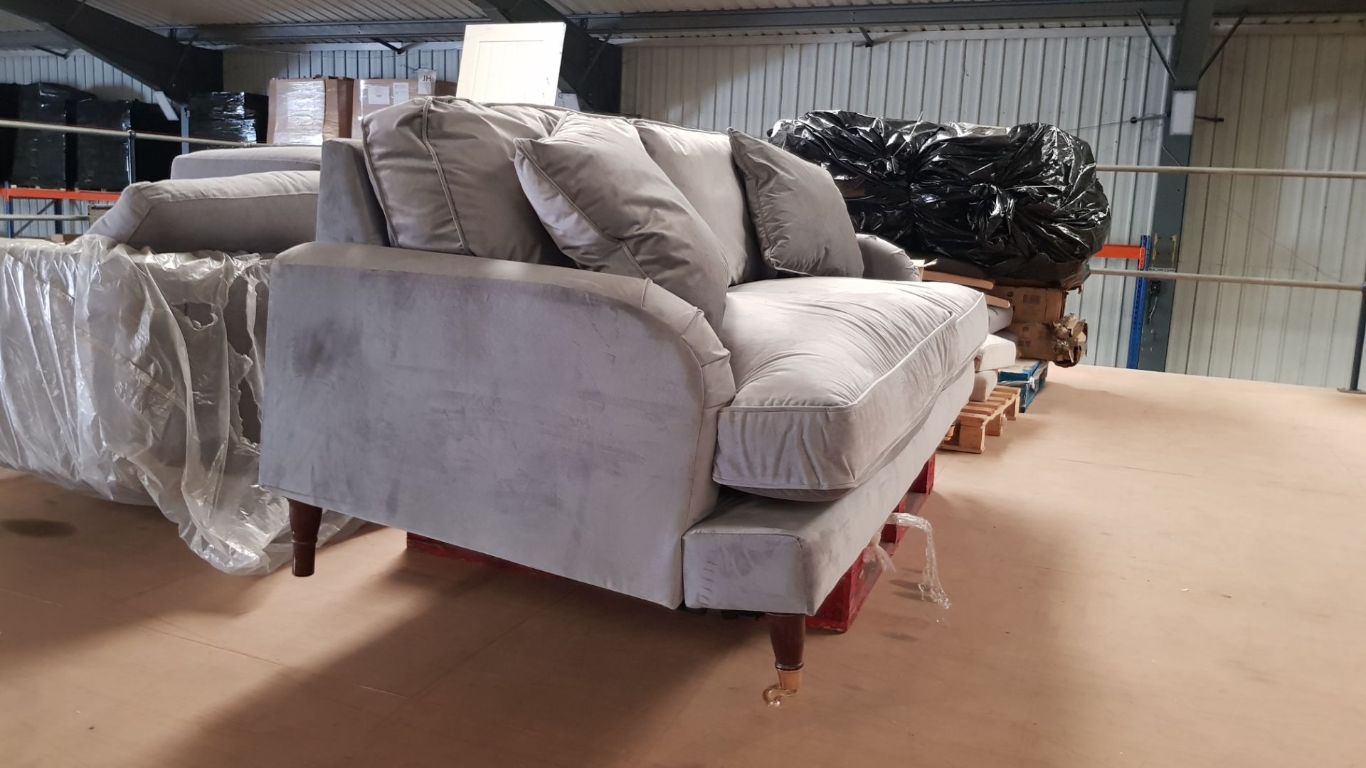 (41/Mez) RRP £349.99. Ella 3 Seater Sofa Grey (IX3197/02). - Image 3 of 5