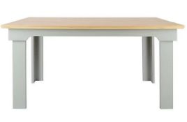 (77/Mez) RRP £190. Divine Dining Table Grey. Detailed Frame & Strong Lines. Seats 6 People. Easy...