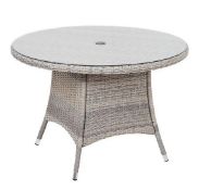 (65/Mez) RRP £199. Hartington Florence Collection 4 Seater Rattan Dining Table. (No Fixings Seen)...
