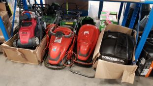 (109/6N) 5x Mixed Lawnmower Items (Spares Or Repairs). 1x Flymo Easiglide 360V, 1x Flymo Easiglid...