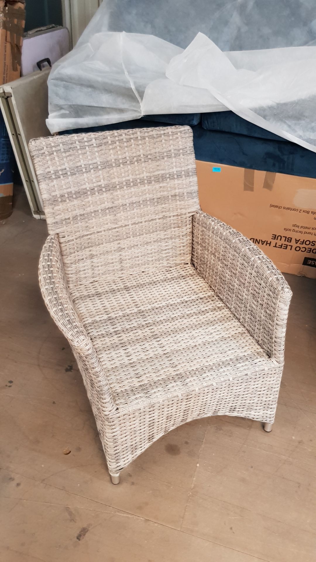 (37/38) Hartington Florence Collection Rattan Armchair with 2x Cushions. (Appears Clean, Unused,... - Image 2 of 4