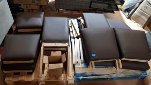 (86/Mez) Contents Of 2x Pallets. Mixed Chairs / Chair Parts & Fixings. (See Photos For Full Lot C...