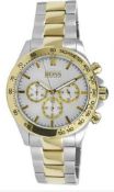 Hugo Boss 1512960 Men's Ikon Two Tone Gold & Silver Bracelet Chronograph Watch