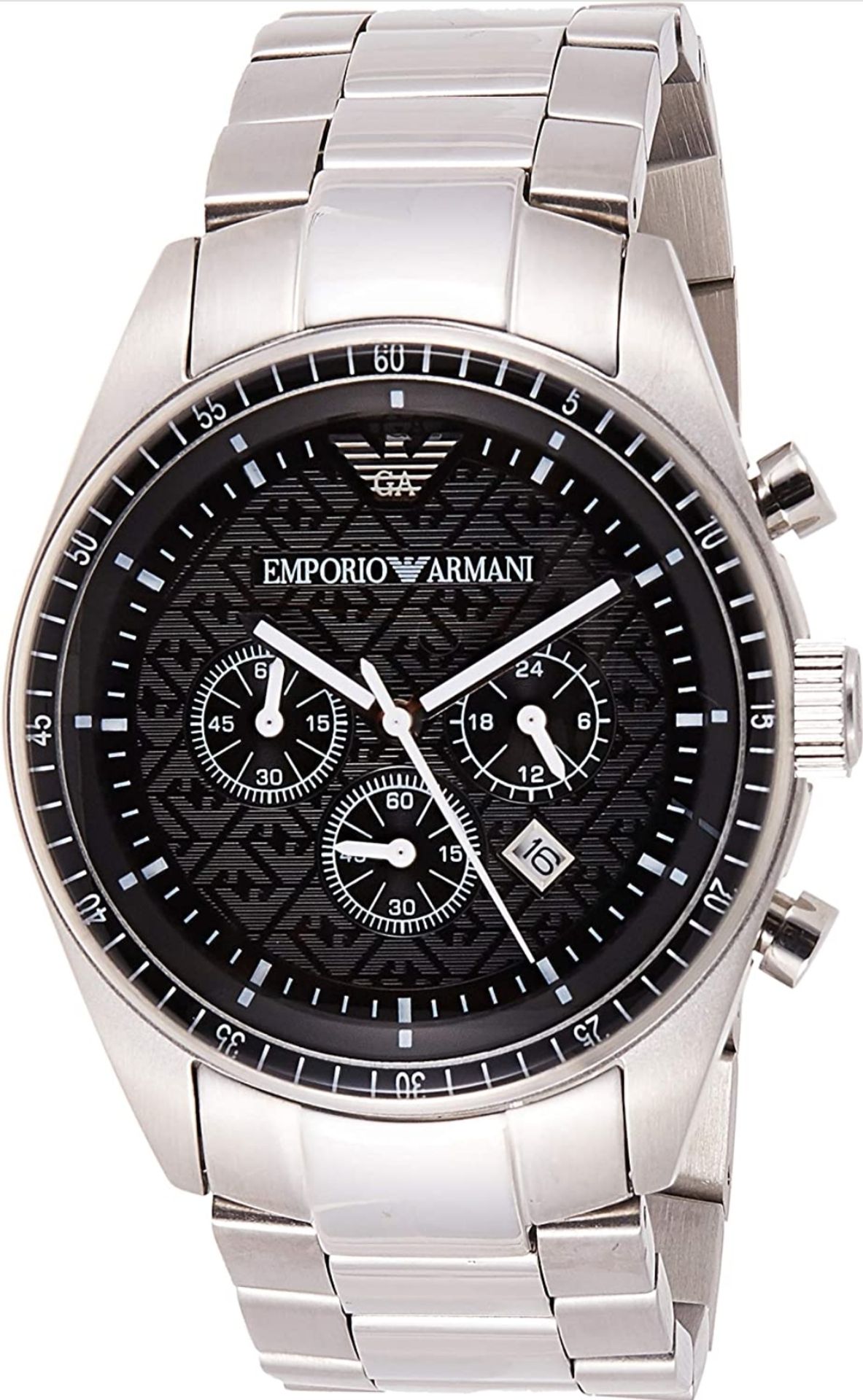 Emporio Armani AR0585 Men's Classic Silver Bracelet Chronograph Watch - Image 8 of 8