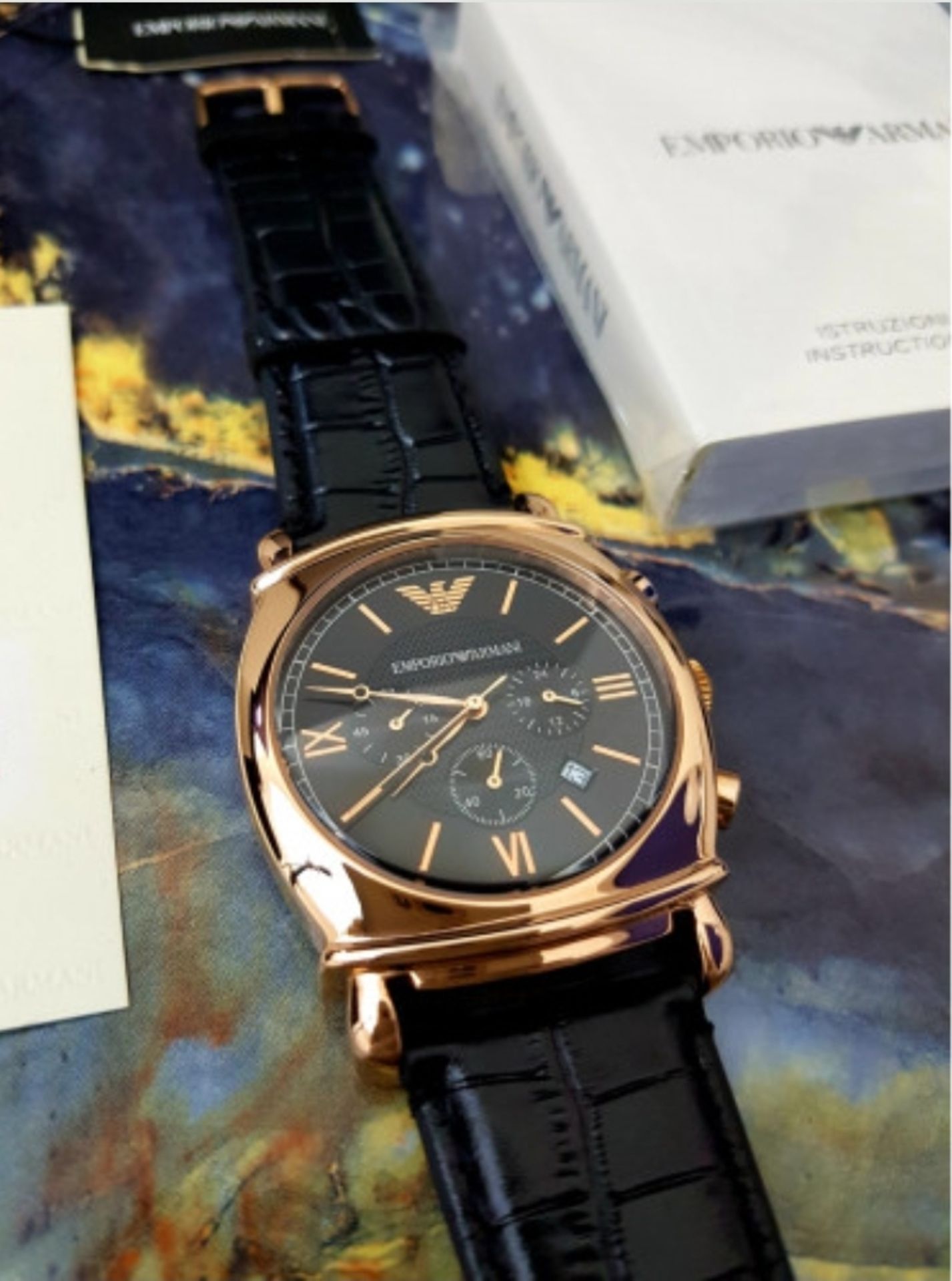 Emporio Armani Men's Rose Gold Watch AR0321 - Image 4 of 8