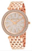 Michael Kors MK3439 Ladies Rose Gold Darci Quartz Watch