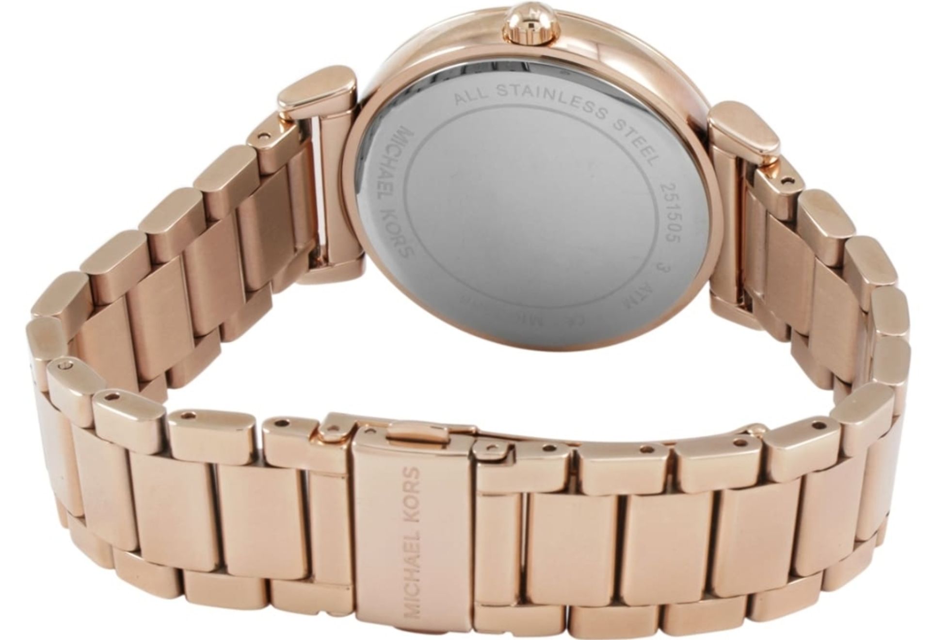 Michael Kors MK3356 Ladies Catlin Rose Gold Quartz Watch - Image 4 of 9