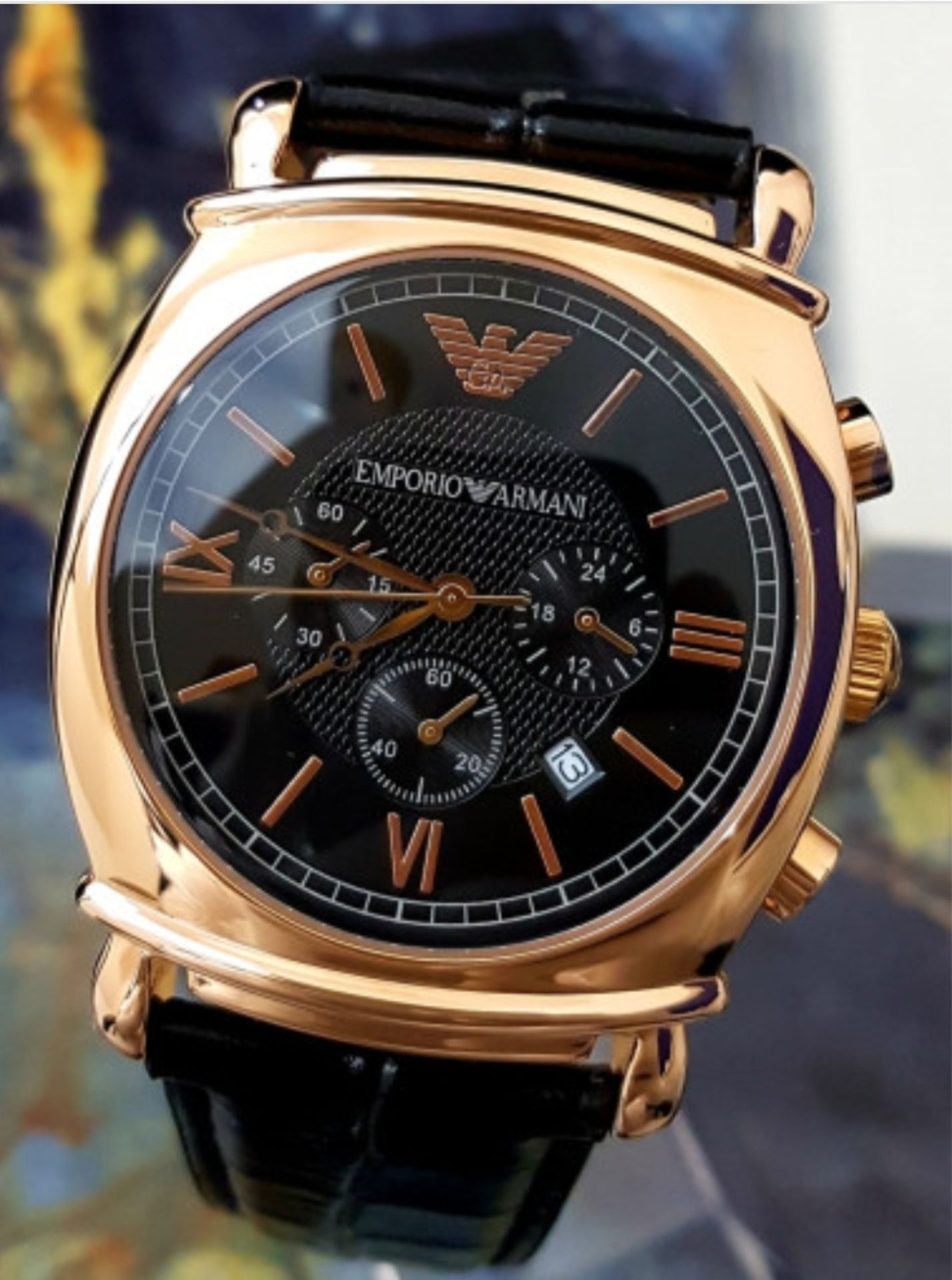 Emporio Armani Men's Rose Gold Watch AR0321 - Image 3 of 8