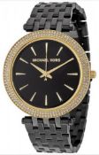 Michael Kors MK3322 Darci Gold & Black Stainless Steel Ladies Watch