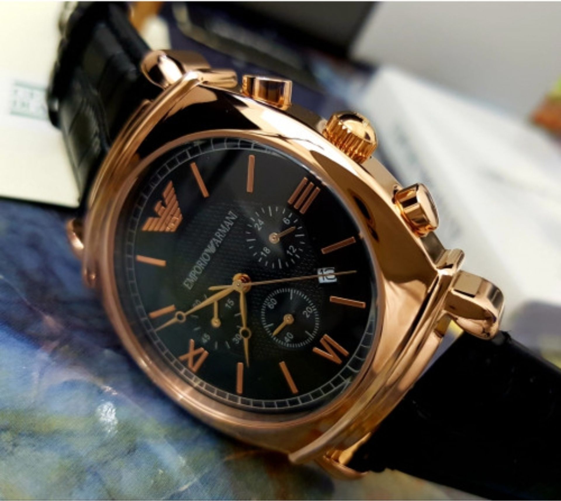 Emporio Armani Men's Rose Gold Watch AR0321 - Image 2 of 8