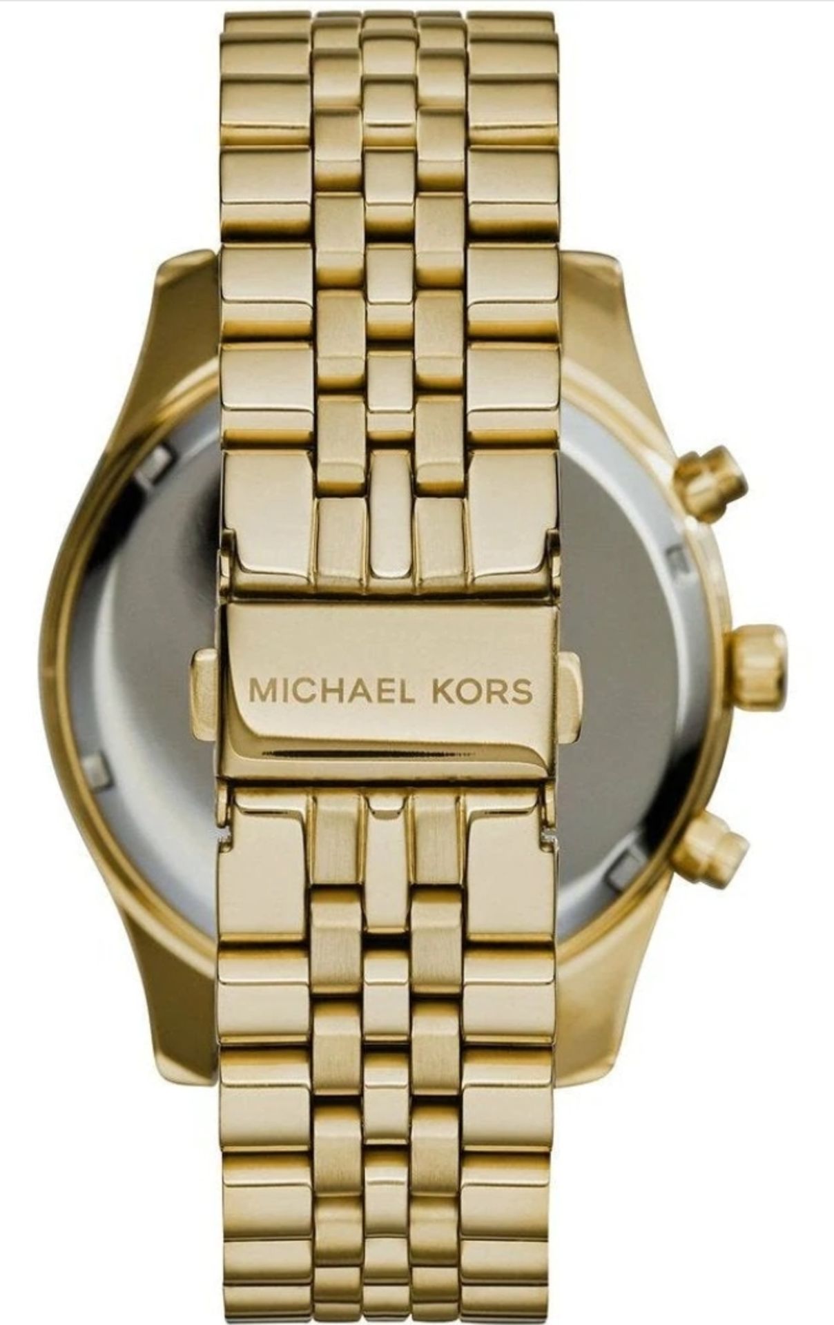 Men's Michael Kors Lexington Gold Bracelet Chronograph Watch Mk8286 - Image 8 of 11