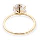 New J Francis 9K Yellow Gold Solitaire Ring Made with SWAROVSKI ZIRCONIA - Image 4 of 4