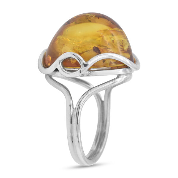 New Natural Baltic Amber Ring